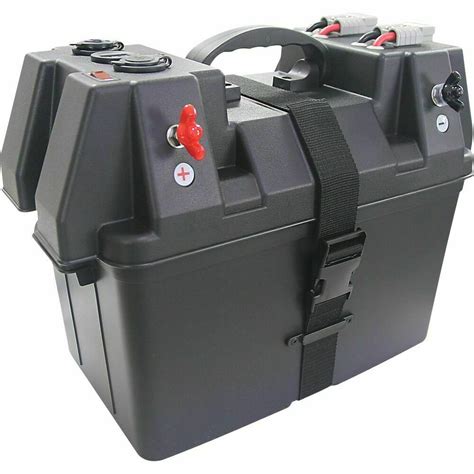 Portable Power Battery Box Deep Cycle Agm Universal Large With Usb Cig