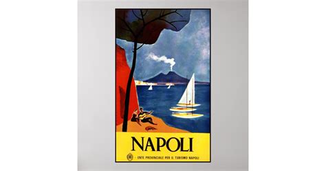 Napoli Naples Vintage Travel Poster Zazzle