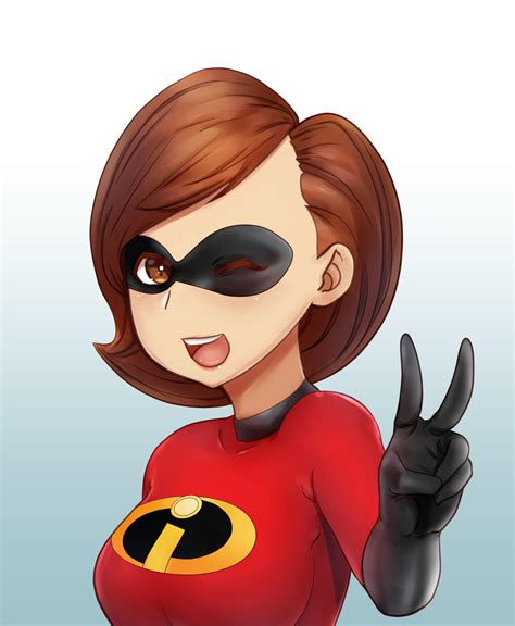 Helen Parr Ms Incredible Bust Up Fan Art By Me Rfanart