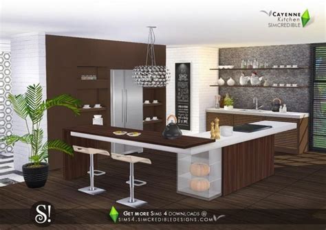 Cayenne Kitchen At Simcredible Designs 4 • Sims 4 Updates Sims 4