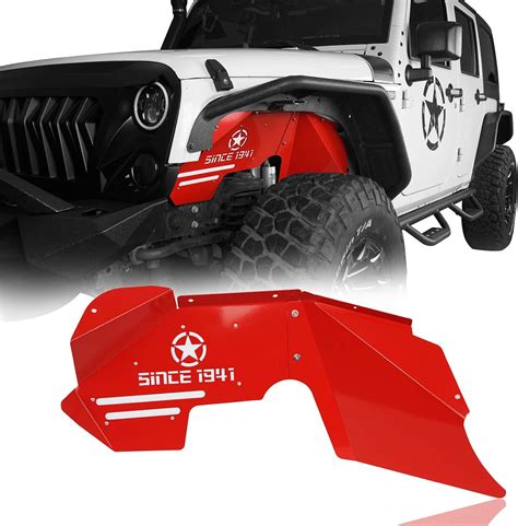 Buy Hooke Road Jk Front Inner Fender Liners Compatible With Jeep