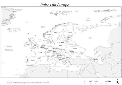 Mapa Da Europa Para Colorir