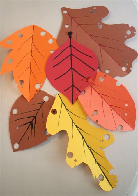 Mmmcrafts Easy Autumn Leaf Craft Fall Paper Crafts Leaf Crafts