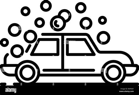 Car Bubble Wash Icon Outline Style Stock Vector Image And Art Alamy