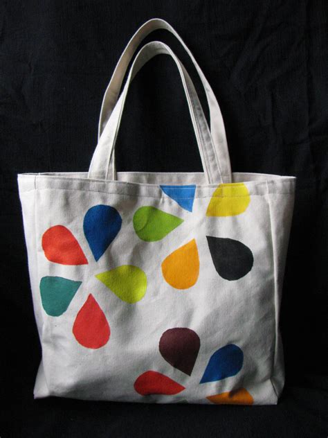 Canvas Bag Acrylic Paint Diaper Bag Tote Diy Tote Bag Painted Canvas