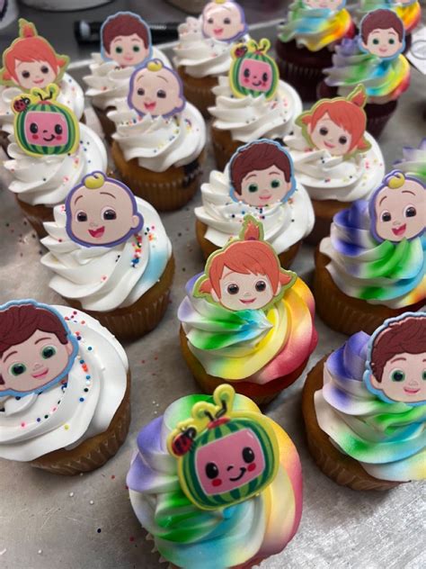 Cocomelon Character Cupcakss Birthday Food Birthday Party Cake Rd
