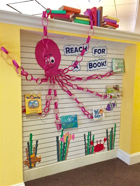 Reach For A Book Library Display Library Decor Library Displays