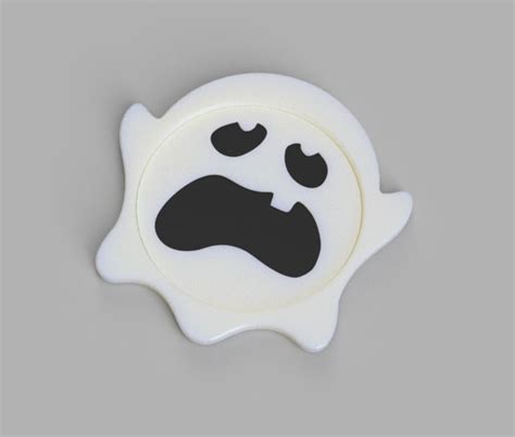 3d Printed Ghoster Ghost Coaster By Maxaye Pinshape