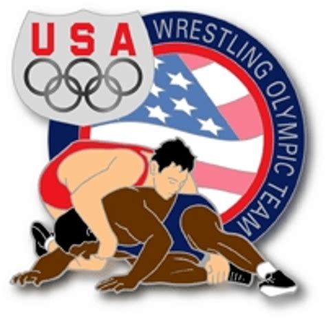 Usa Olympic Team Athletes Wrestling Pin