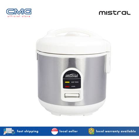 Mistral 1L Rice Cooker MRC101 Shopee Singapore