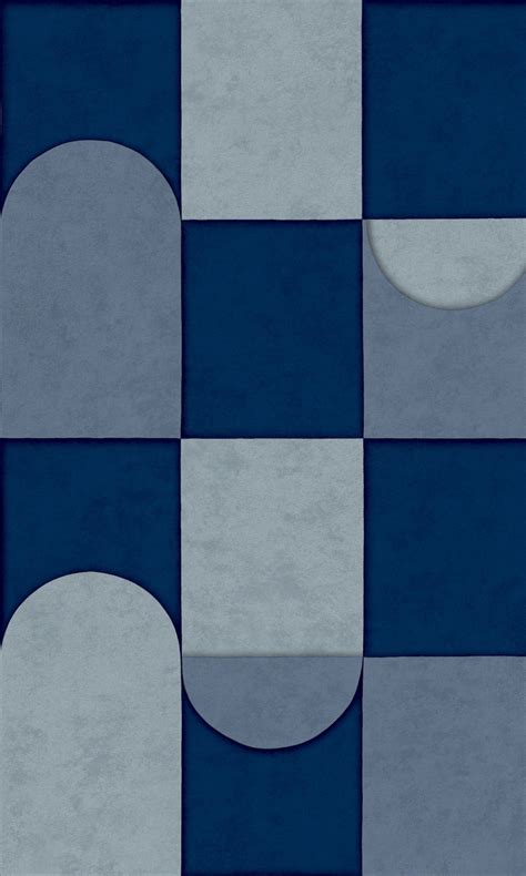 Blue And Petrol 3d Patchwork Geometric Wallpaper R8088 Walls Republic Us