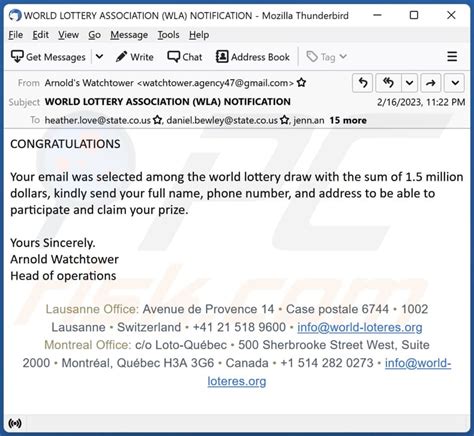 World Lottery Email Scam Removal And Recovery Steps Updated