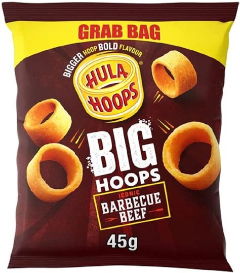 Hula Hoops Big Hoops Bbq Beef Crisps 45g Uk Grocery