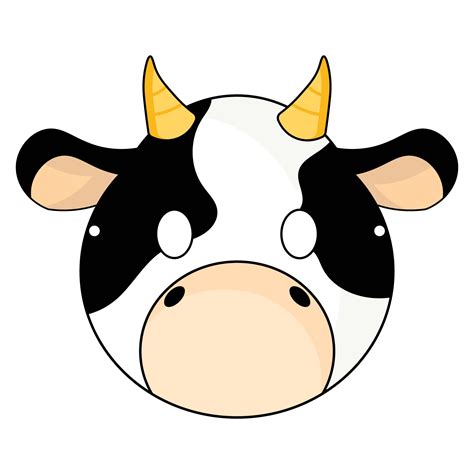 12 Best Free Printable Cow Mask - printablee.com