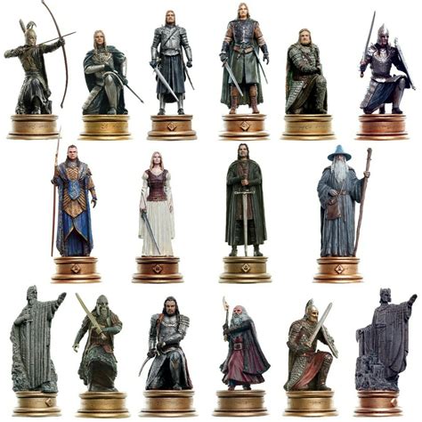 36 X Eaglemoss Lord Of The Rings Chess Pieces Get Retro