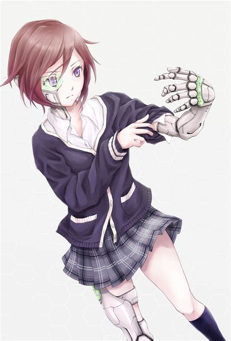 Cyborg Schoolgirl Cyborg Anime Sci Fi Anime Anime Demon Cyborg Girl Female Cyborg