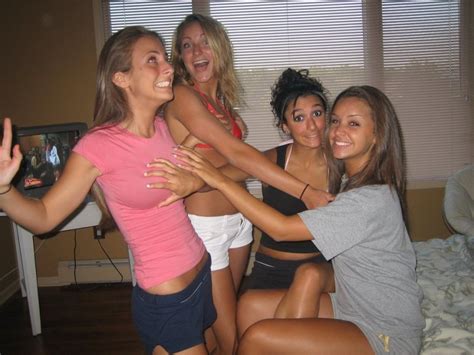 Friends Grabbing Her Boobs Makes Her Feel Embarrassed Porn Pic