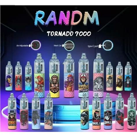 Authentic Randm Tornado 7000 Puffs Disposable Vape Pen E Sigaret Met