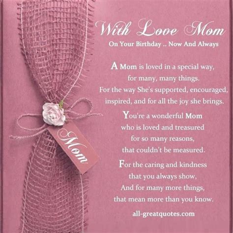 mom birthday card sayings  birthday cards  verses  moms