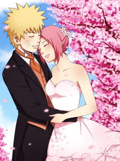 Naruto And Sakura Wedding Beautiful Fanart ️ ️ ️ Narusaku Sakura