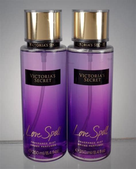 Lot Of 2 Victorias Secret Love Spell Fragrance Mist Spray 84 Oz 250