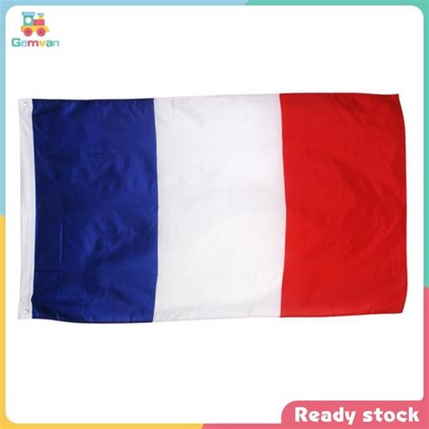 Gemvan Large France National Flag French Banner 15090cm53ft Eyelets