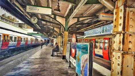 London Underground Digital Art By Zahra Majid