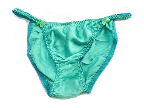 6 Pieces 100 Pure Silk Womens String Bikini Panties Size S M L Xl 2xl Ebay