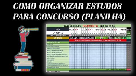 Planilha De Estudos Concurso