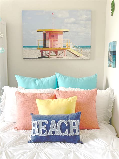 Teen Girl Beach Themed Bedroom Inspiration Decorating Tips Bellagrey Designs