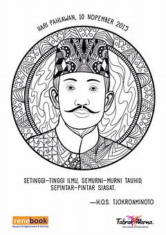 Gambar Pahlawan Mewarnai