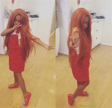 Mel Bs Daughter Madison Sports A Ginger Wig As She Mimics Spice Girl