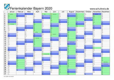 Hier können sie den kalender 2021 mit kalenderwochen im pdf format und als grafik datei kostenlos im querformat herunterladen und ausdrucken. Kalender 2019 Bayern Mit Feiertagen Und Schulferien Zum ...