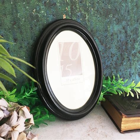 Oval Picture Frame Glass Cover Small Back Frame Plastic Etsy
