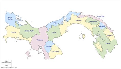 Mapas De Panama Con Nombres Provincias Distritos Comarcas Images