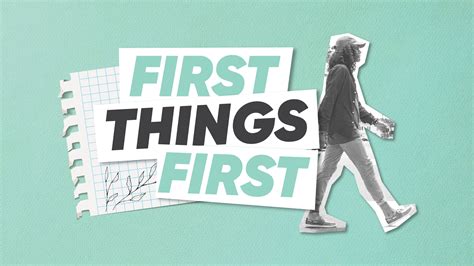 First Things First Series On Colossians