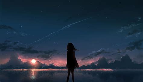 Download Sunset Anime Original Hd Wallpaper By 画师jw