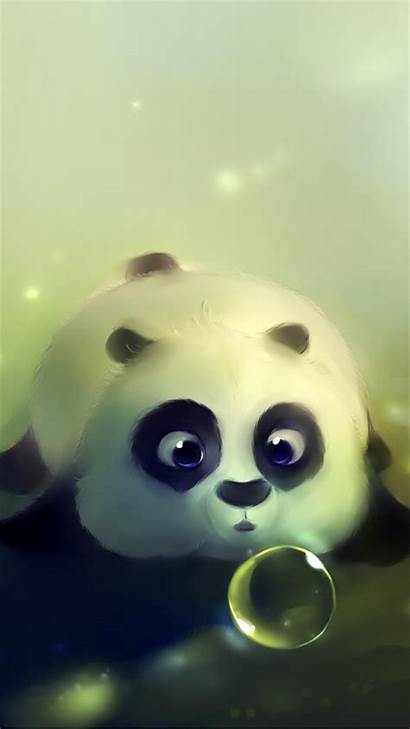 Cutest Ever Wallpapers Panda Bubble Iphone Plus