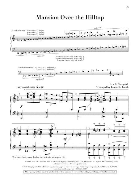 Mansion Over The Hilltop By Digital Sheet Music For Handbell Score