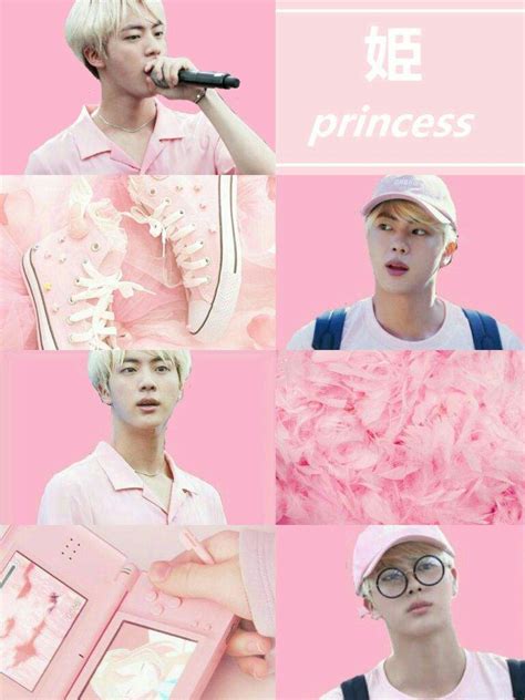 🌸pink Aesthetic Wallpaper Jin🌸 K Pop Amino