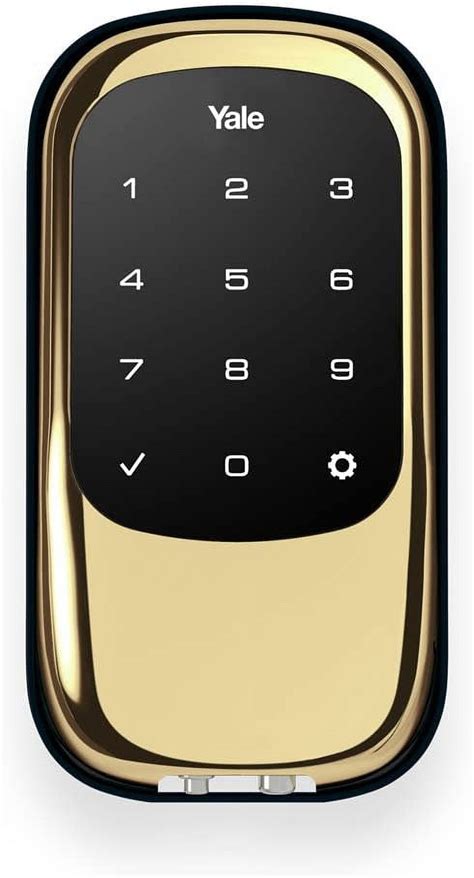 Yale Key Touchscreen Deadbolt Polished Brass