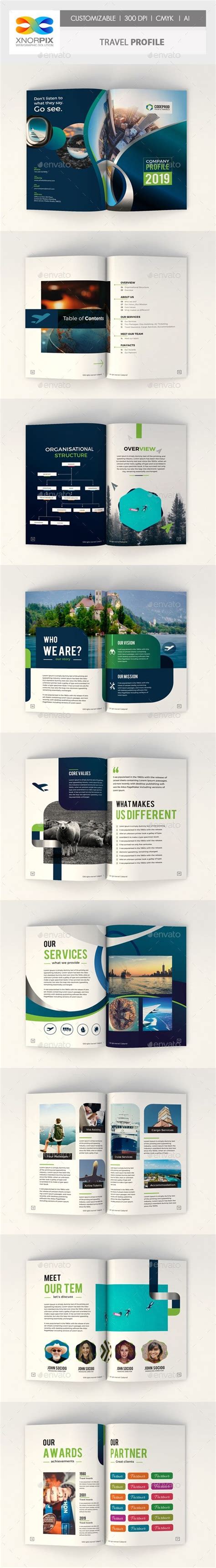 Activities examples of practical activities are given for each unit. Travel Profile | Brochure template, Business card template psd, Brochure