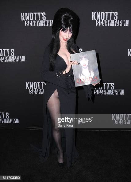 Entertainer Elvira Aka Actress Cassandra Peterson Attends Knotts