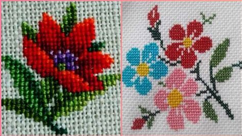 Browse by theme and level. Beautiful Cross Stitch New flowers patterns design - YouTube