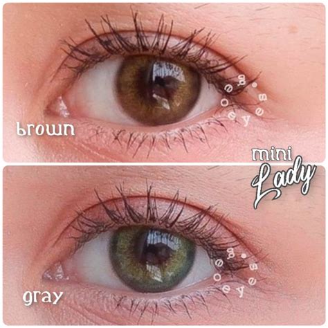 Jual Softlens Kitty Kawaii Mini Lady Soflens Warna Gray Brown Bisa