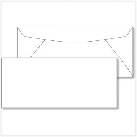 10 White Regular Envelopes 1 Color To Full Color