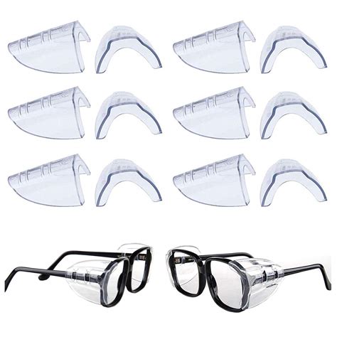 Buy 6 Pairs Eye Glasses Side Shieldsslip On Side Shields For Safety Glasses Fits Small To Large