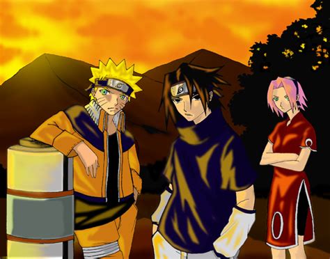 Naruto Konoha Sunset By Wierdmist01 On Deviantart