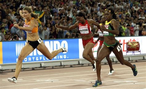 Dutch Sprinter Dafne Schippers Working On Speedy Starts Daily Mail Online