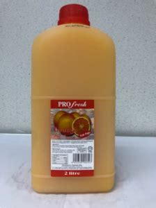 Profresh Orange Juice With Pulps Liter Bottle Bottles Per Carton